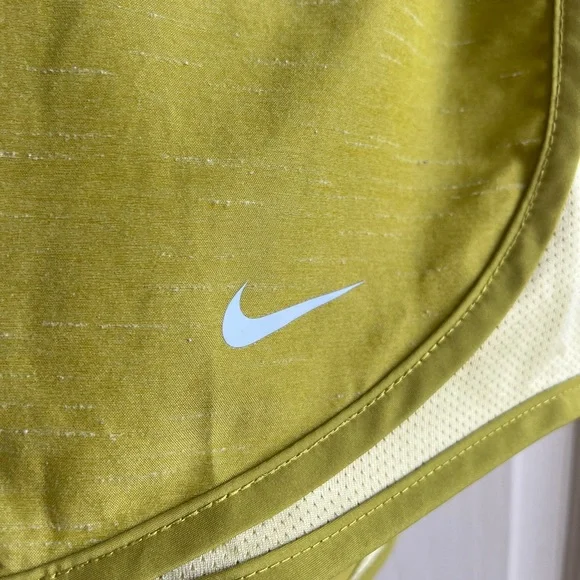 Nike Dri-Fit Running Shorts in Distressed Chartreuse - Picture 2 of 6